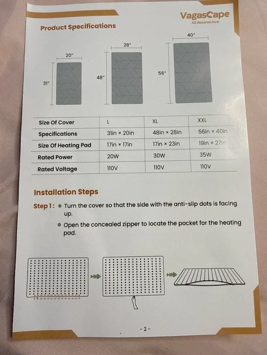 VagasCape Small Heated Pet Bed Mat for Small Pets - Gray - Picture 5 of 12